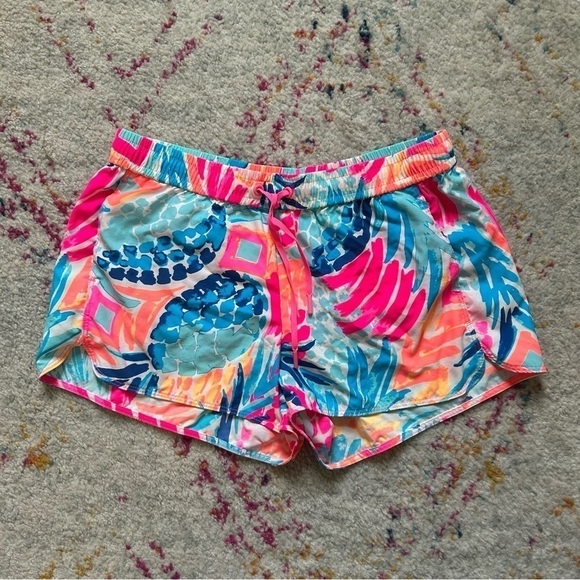 Lilly Pulitzer Run Around Athletic Shorts in Goombay Smash sz S - Picture 4 of 6